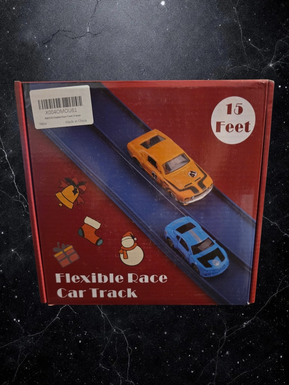 15 Ft Flexible Race Car Track Set w/ Suction Cups | Wall Track Toy NEW